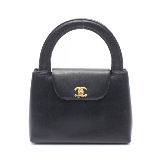 Chanel Handbag Turnlock Black Caviar Leather