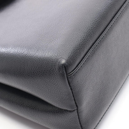 Chanel Handbag Turnlock Black Caviar Leather — view 8