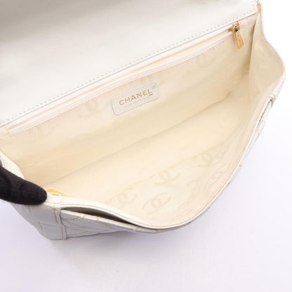 Chanel Handbag Wild Stitch Top Handle White Leather — view 3
