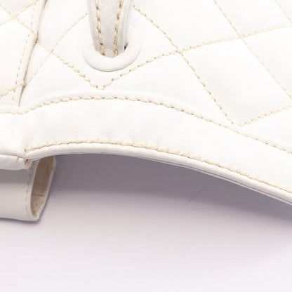 Chanel Handbag Wild Stitch Top Handle White Leather — view 8