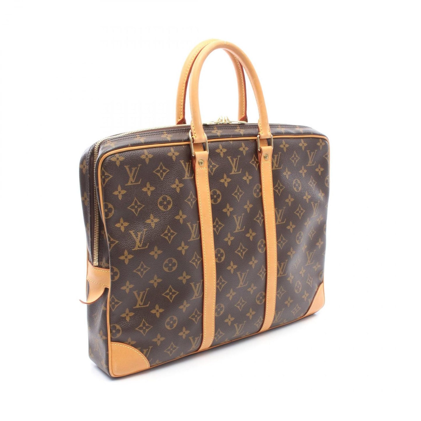Louis Vuitton Briefcase Porte Documents Voyage Canvas Leather — view 2