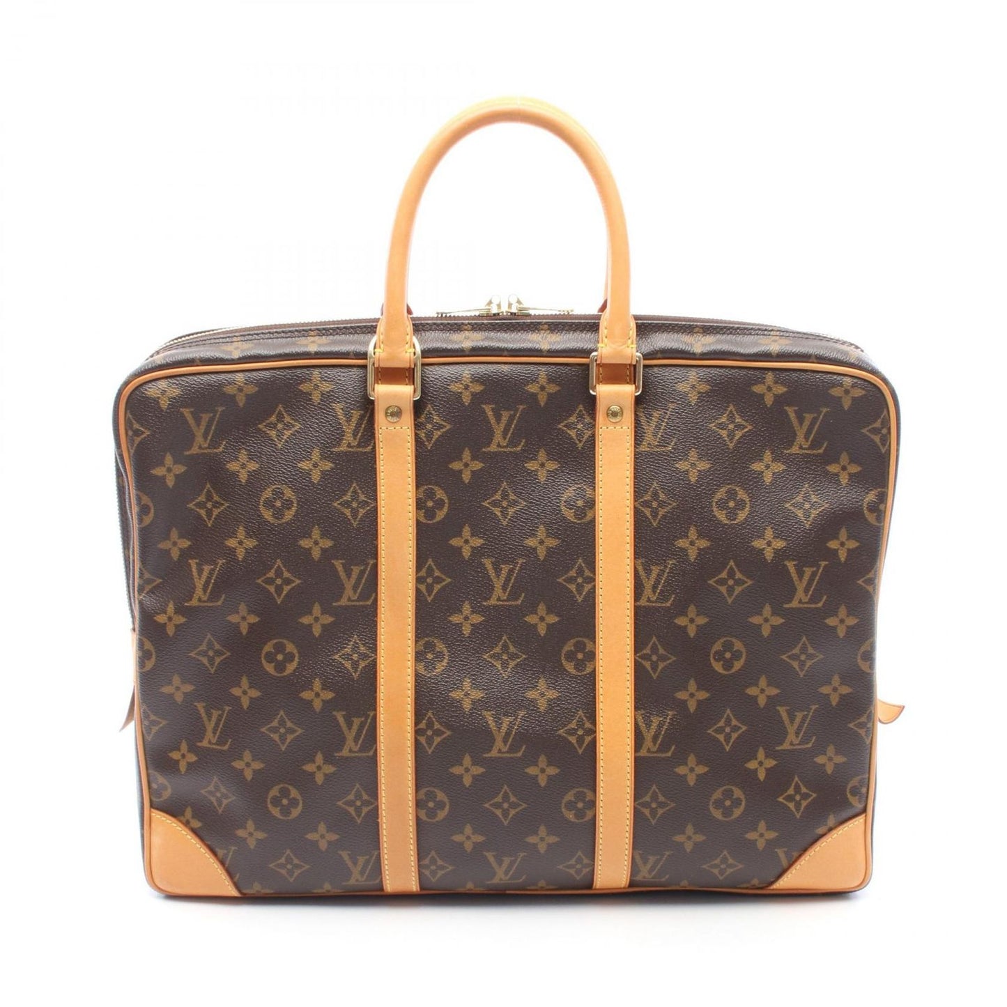 Louis Vuitton Briefcase Porte Documents Voyage Canvas Leather