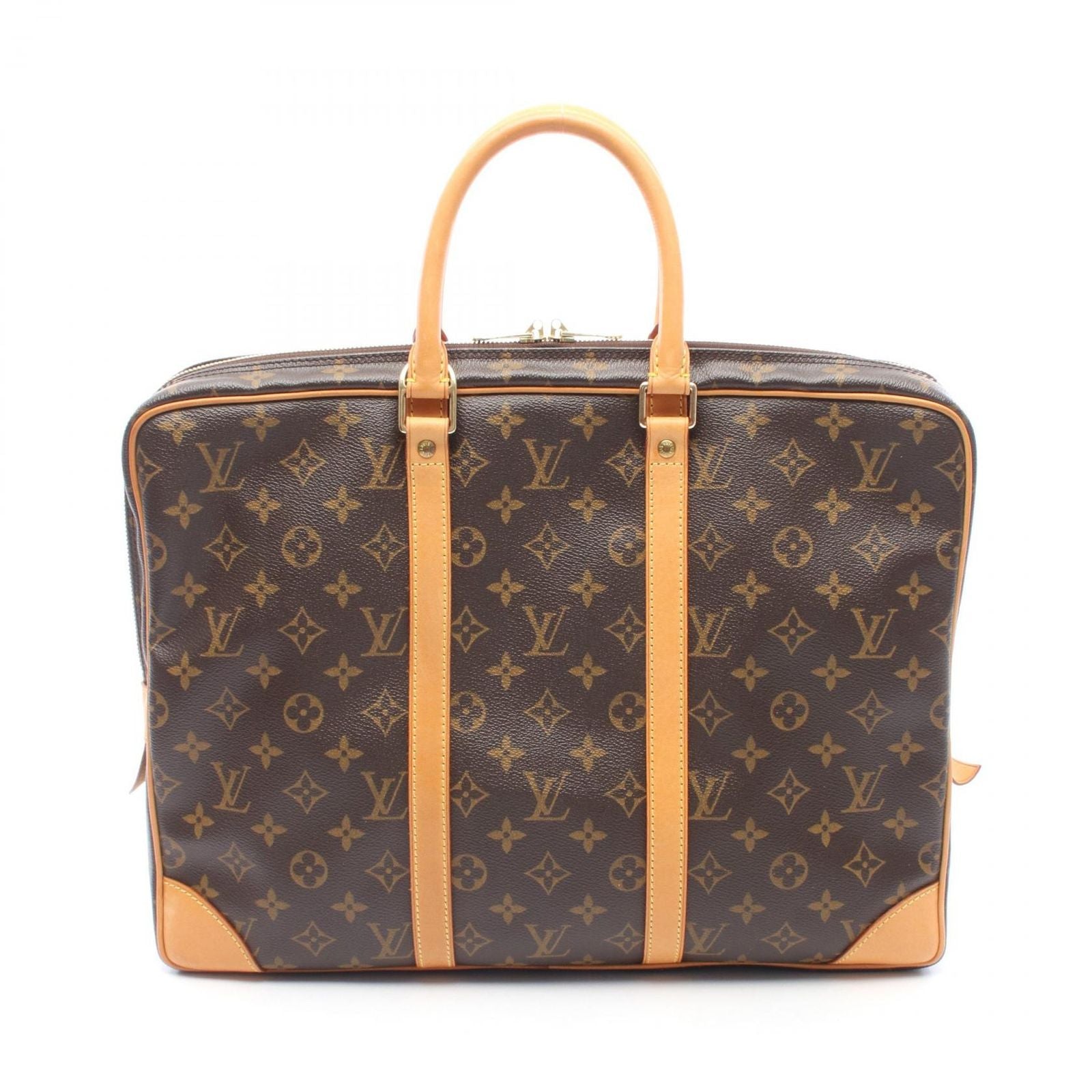 Louis Vuitton Briefcase Porte Documents Voyage Canvas Leather