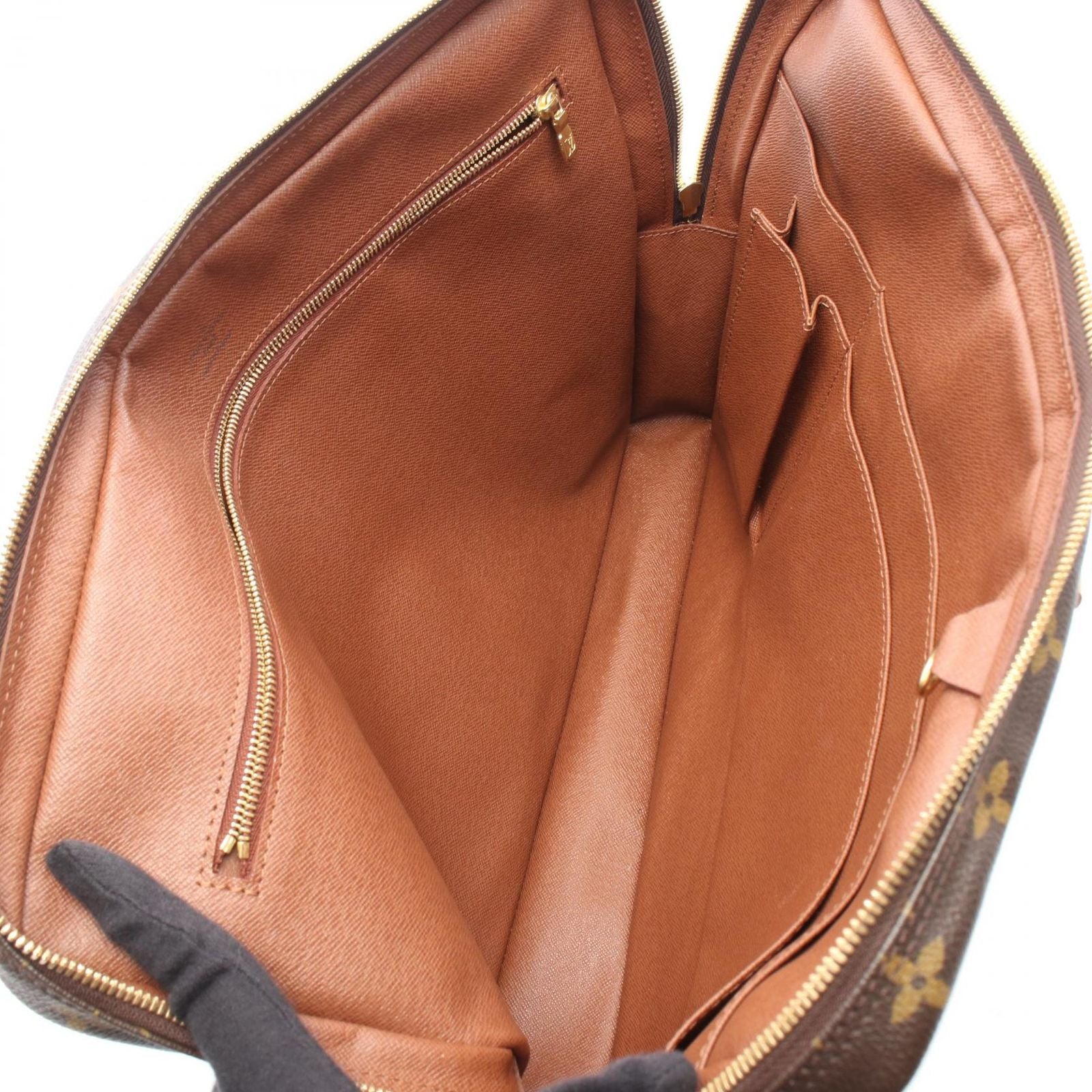 Louis Vuitton Briefcase Porte Documents Voyage Canvas Leather — view 3