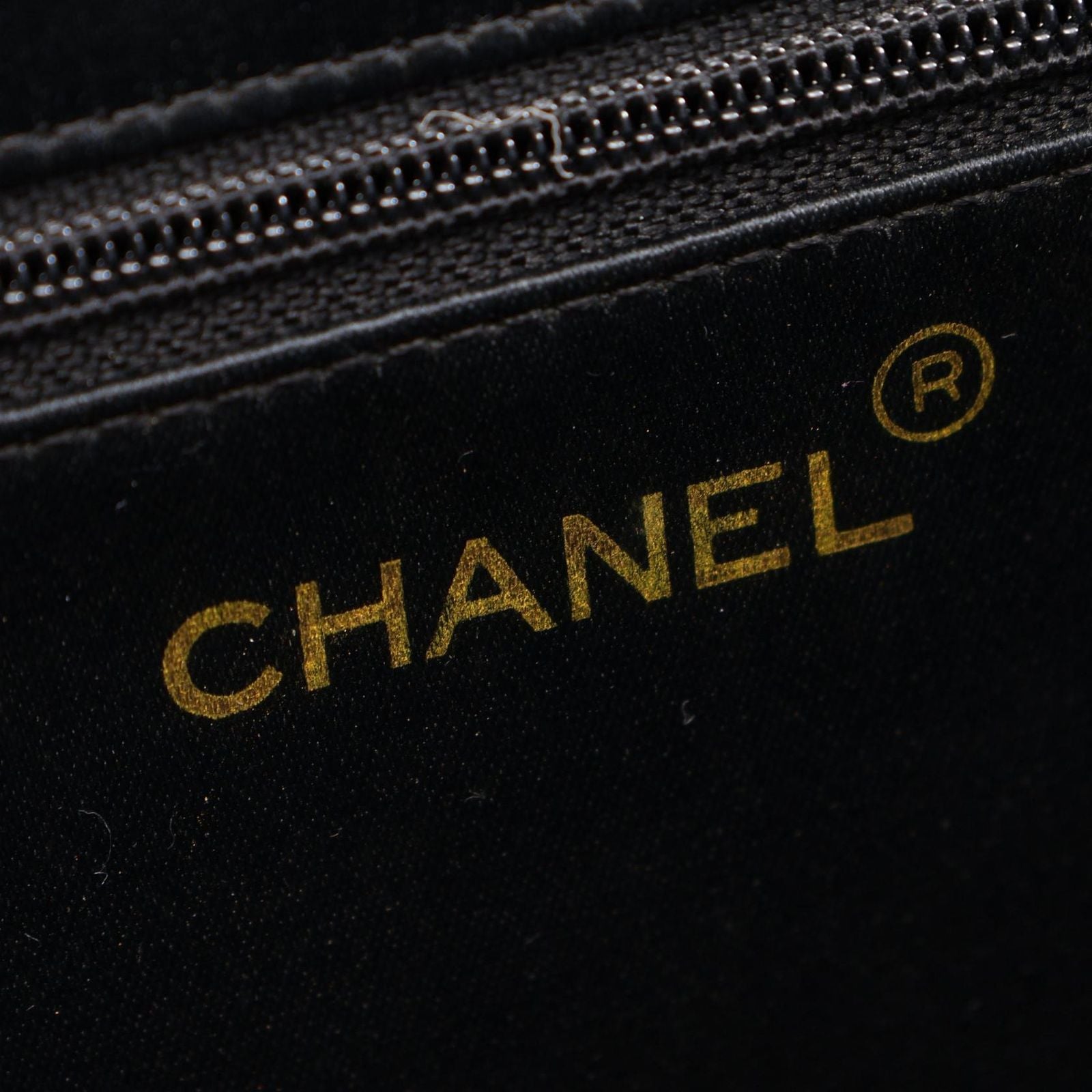 Chanel Shoulder Bag Quilted Black Fabric Mini Chain — view 4