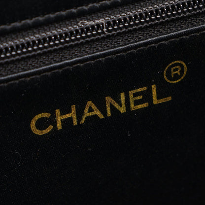 Chanel Shoulder Bag Quilted Black Fabric Mini Chain — view 4
