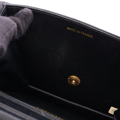 Chanel Shoulder Bag Quilted Black Fabric Mini Chain — view 6