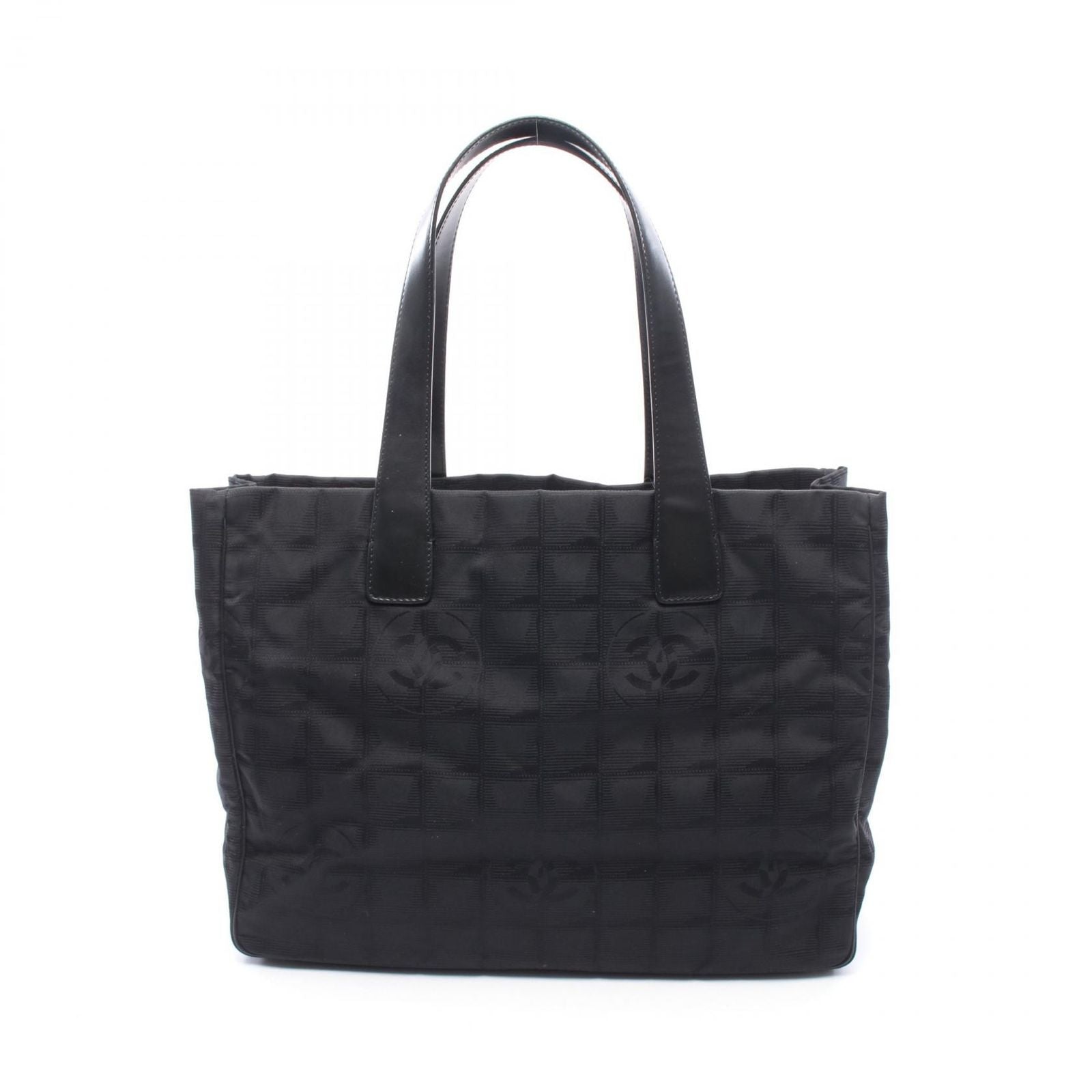 Chanel Tote New Travel Line Black Nylon Leather