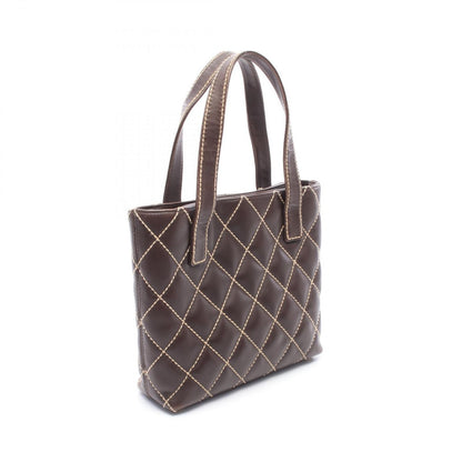 Chanel Tote Wild Stitch Brown Leather — view 2