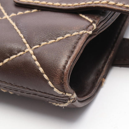Chanel Tote Wild Stitch Brown Leather — view 8
