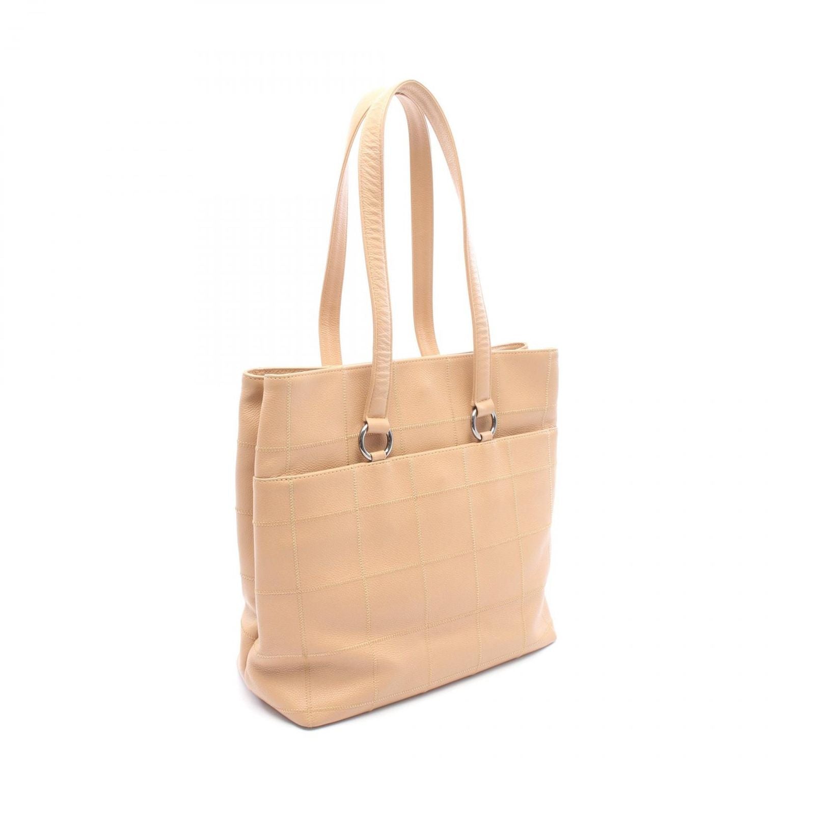 Chanel Tote Choco Bar Beige Caviar Leather — view 2