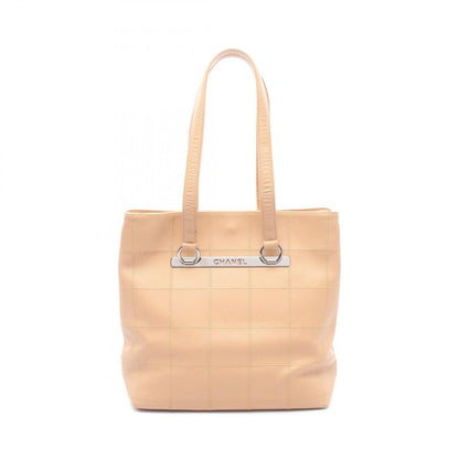 Chanel Tote Choco Bar Beige Caviar Leather
