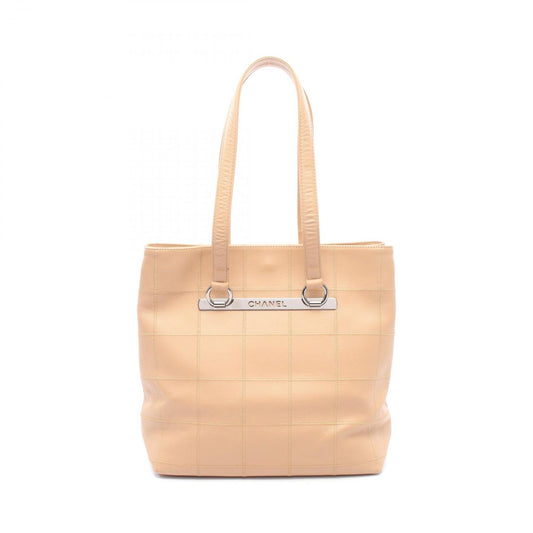 Chanel Tote Choco Bar Beige Caviar Leather