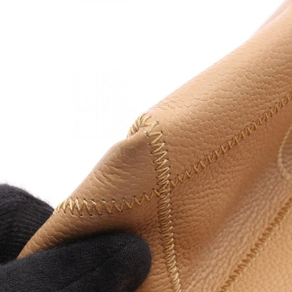 Chanel Tote Choco Bar Beige Caviar Leather — view 8