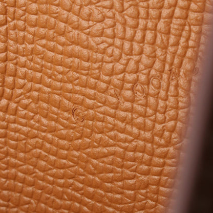 Hermes Bifold Wallet Bearn Souffle Gold Leather Calf — view 6