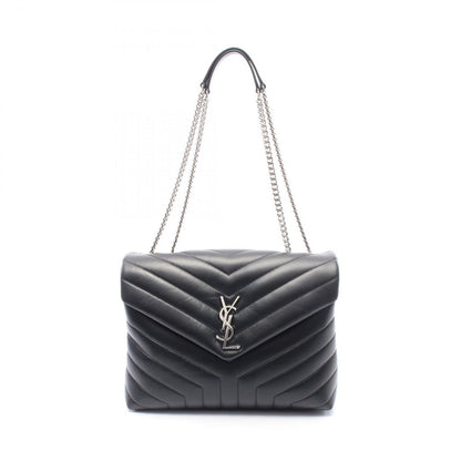 Saint Laurent Paris Tote Loulou Black Leather Chain