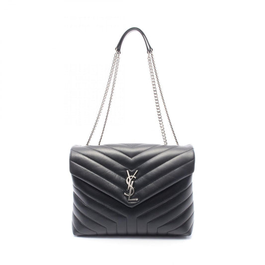 Saint Laurent Paris Tote Loulou Black Leather Chain
