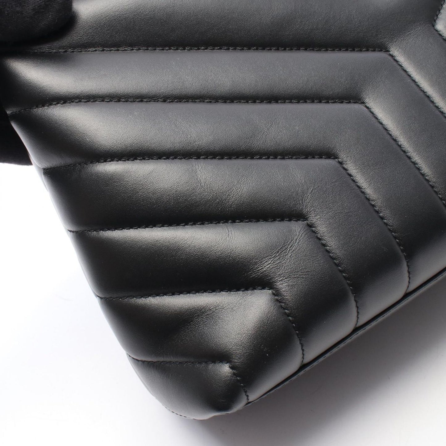 Saint Laurent Paris Tote Loulou Black Leather Chain — view 7