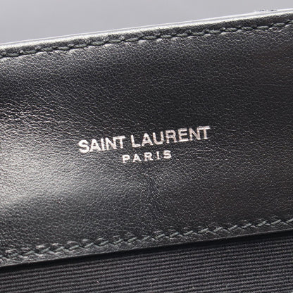 Saint Laurent Paris Tote Loulou Black Leather Chain — view 4