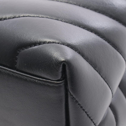 Saint Laurent Paris Tote Loulou Black Leather Chain — view 5