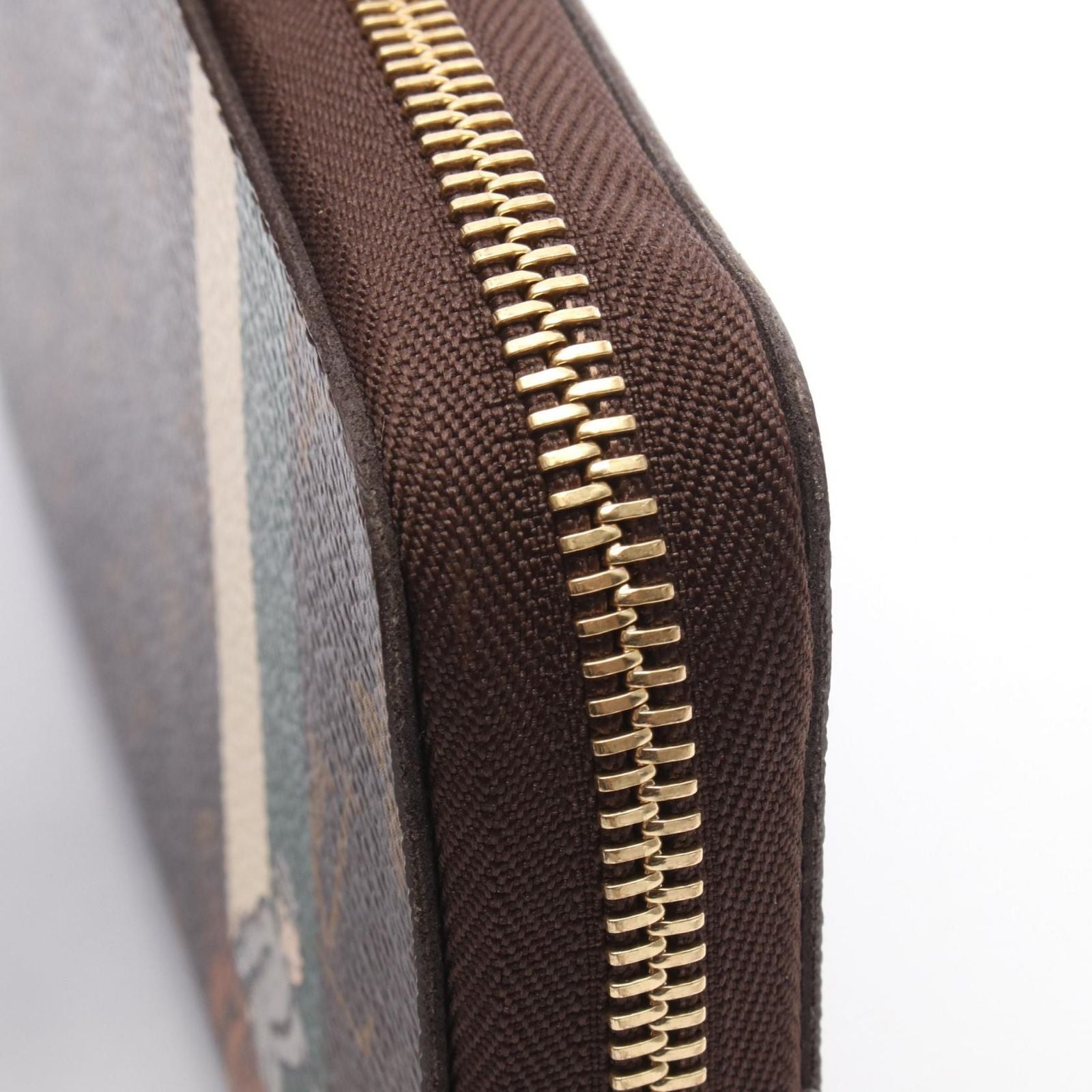 Louis Vuitton Round Wallet Zippy Organizer Vert Canvas — view 8