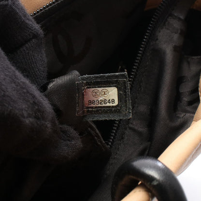 Chanel Tote Cambon Line Beige Black Leather — view 5
