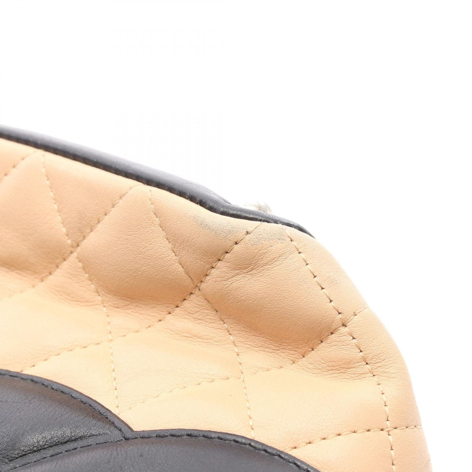 Chanel Tote Cambon Line Beige Black Leather — view 7