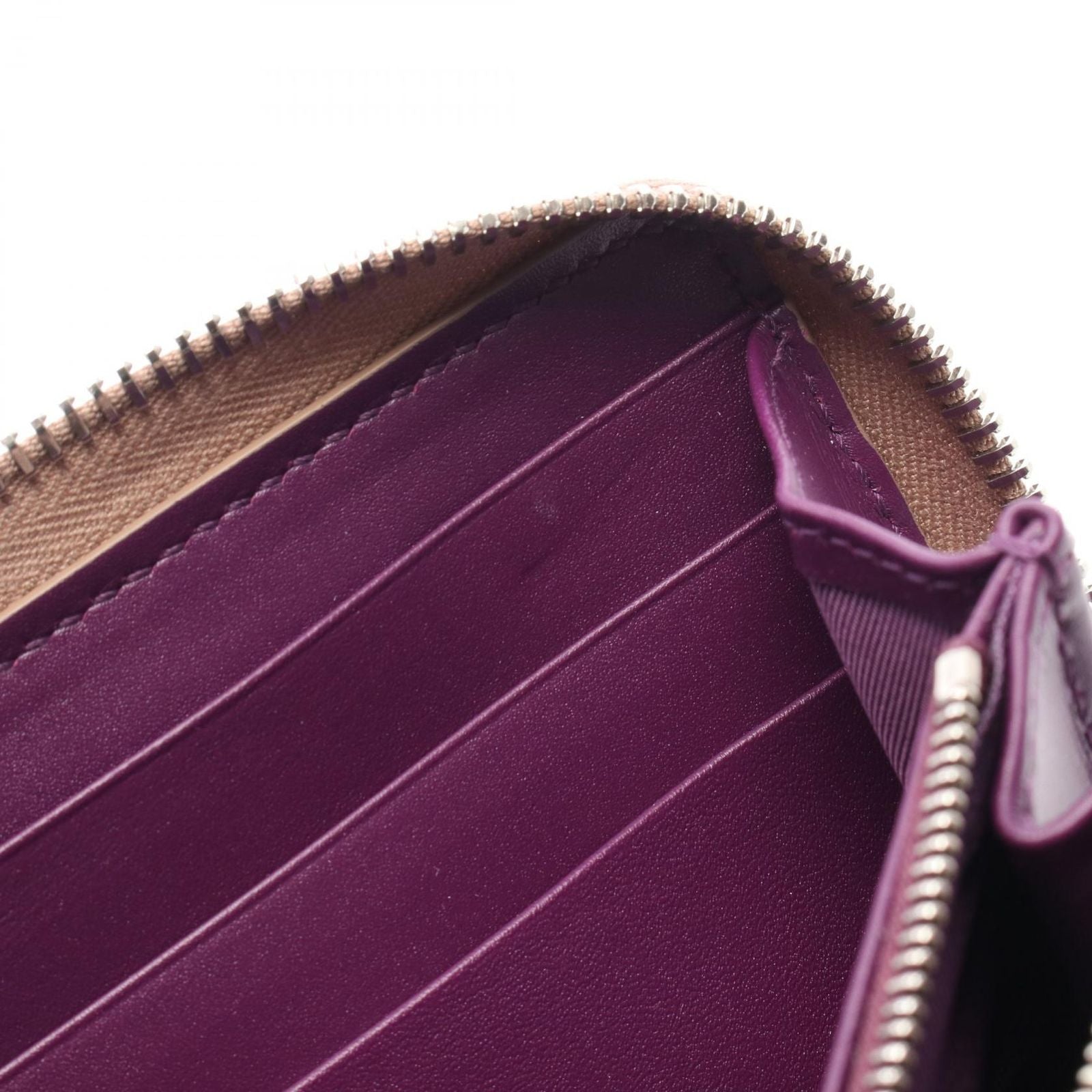 Gucci Round Wallet Double Bicolor Metallic Rose Gold Leather — view 5