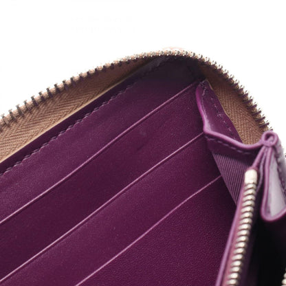 Gucci Round Wallet Double Bicolor Metallic Rose Gold Leather — view 5