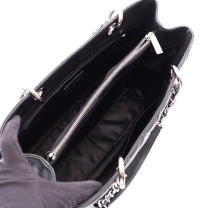 Chanel Tote Quilted Grand Shopping GST Black Caviar Leather Chain — view 3