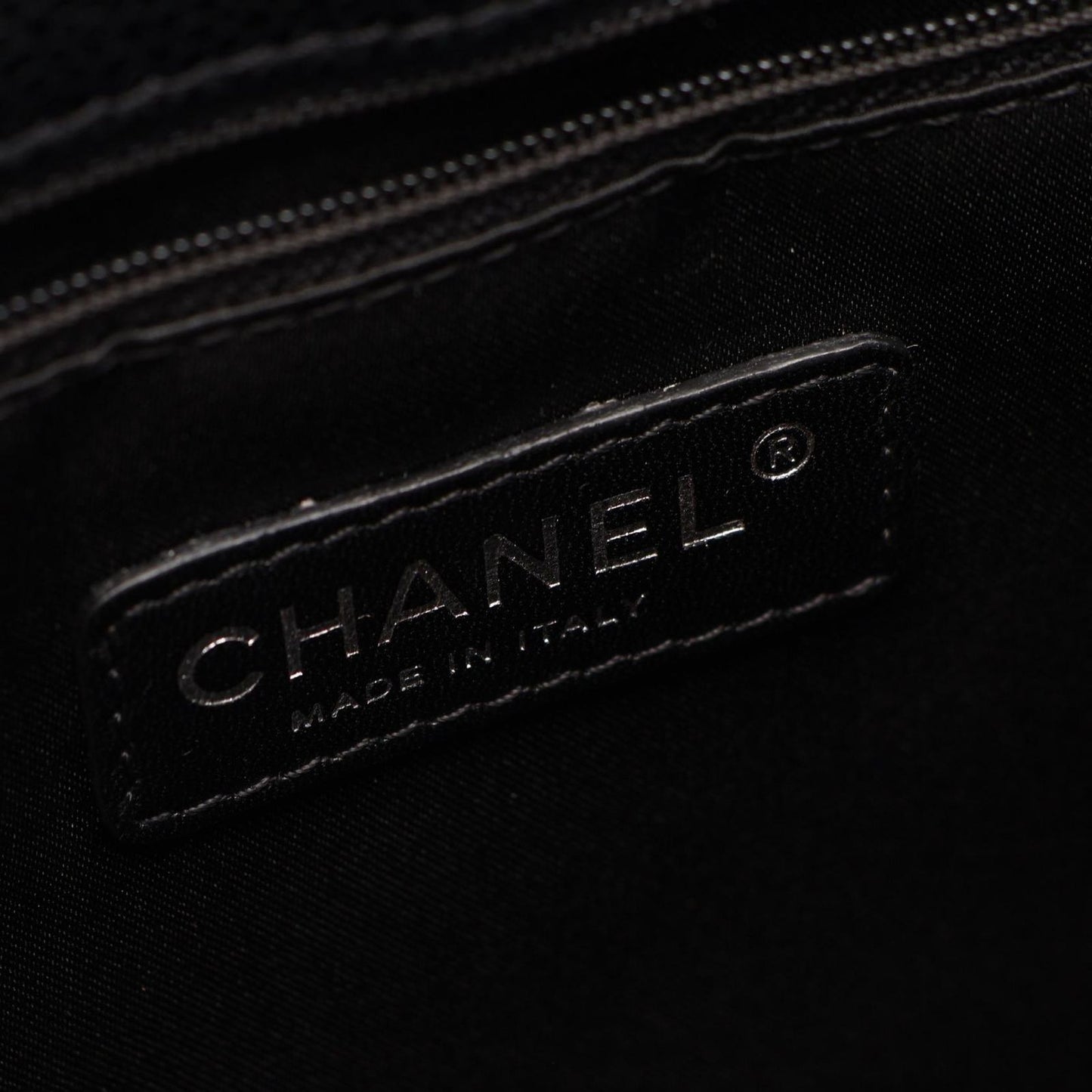 Chanel Tote Quilted Grand Shopping GST Black Caviar Leather Chain — view 4