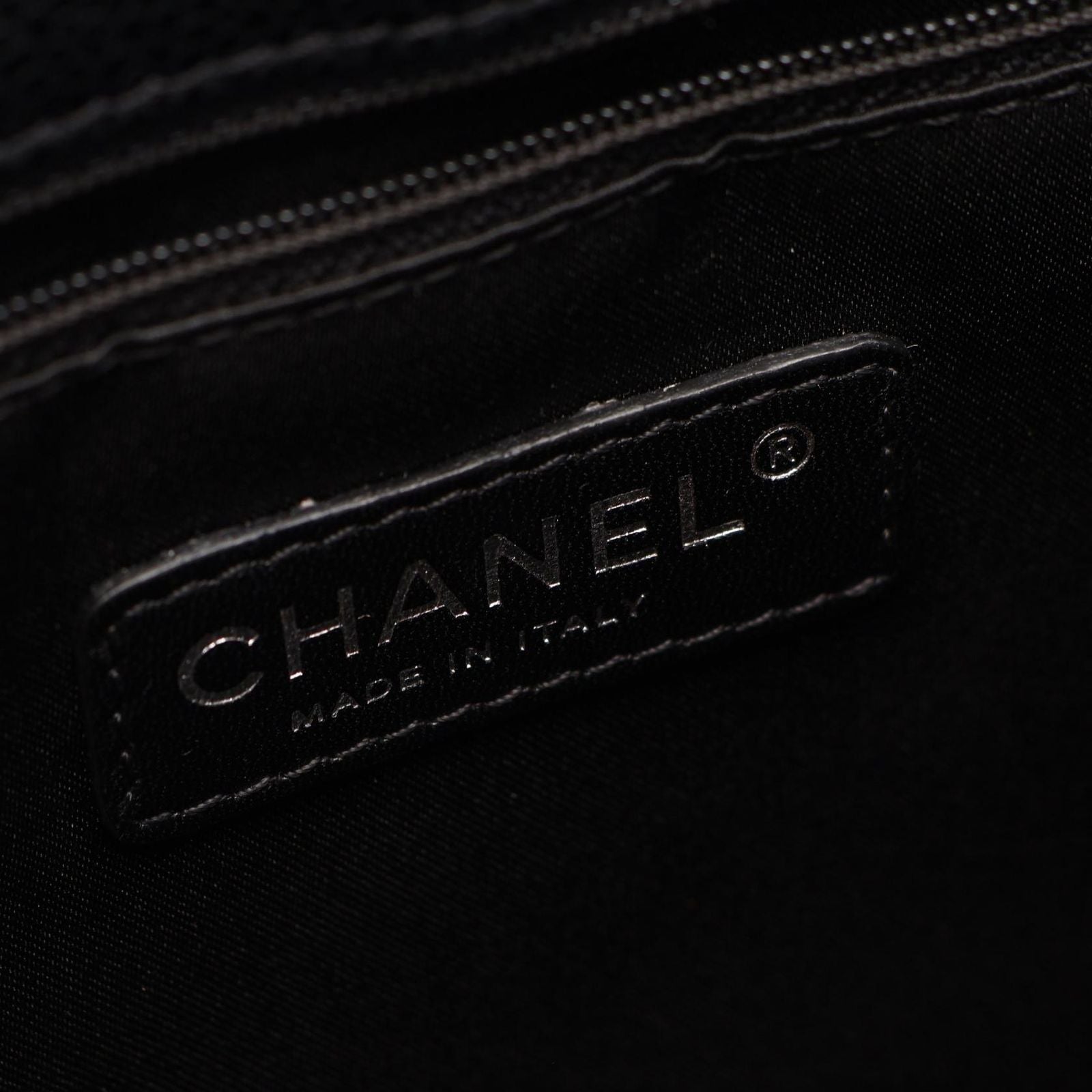 Chanel Tote Quilted Grand Shopping GST Black Caviar Leather Chain — view 4