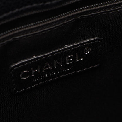 Chanel Tote Quilted Grand Shopping GST Black Caviar Leather Chain — view 4