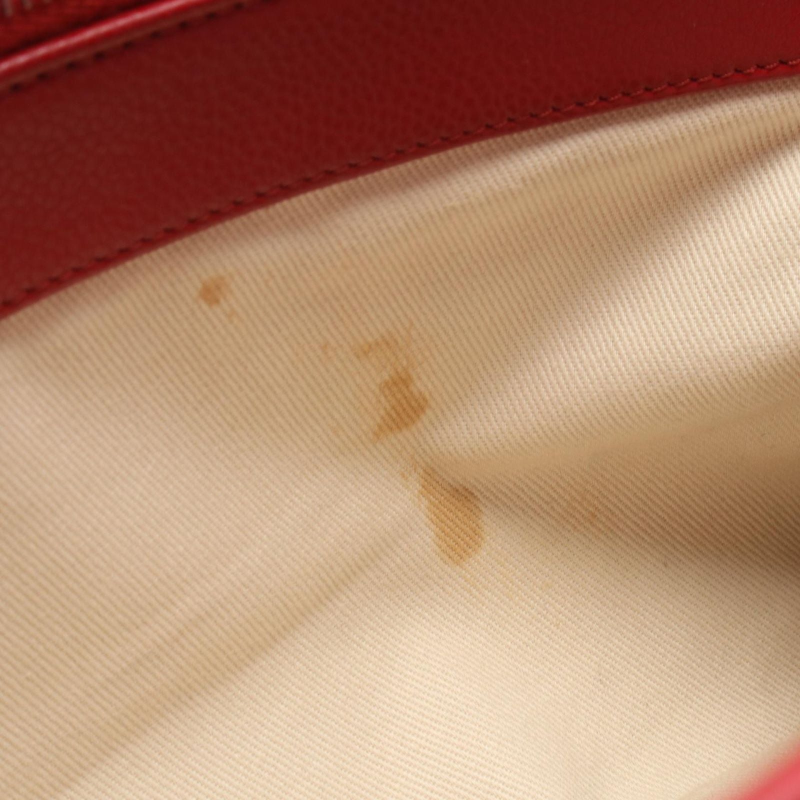 Chanel Tote Quilted CC Logo Red Caviar Leather CC Chain — view 7
