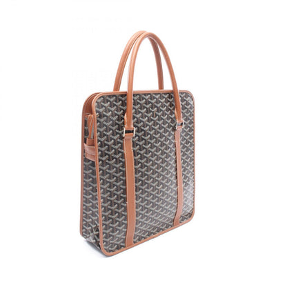 Goyard Tote Bourgogne Black Brown Canvas Leather — view 2