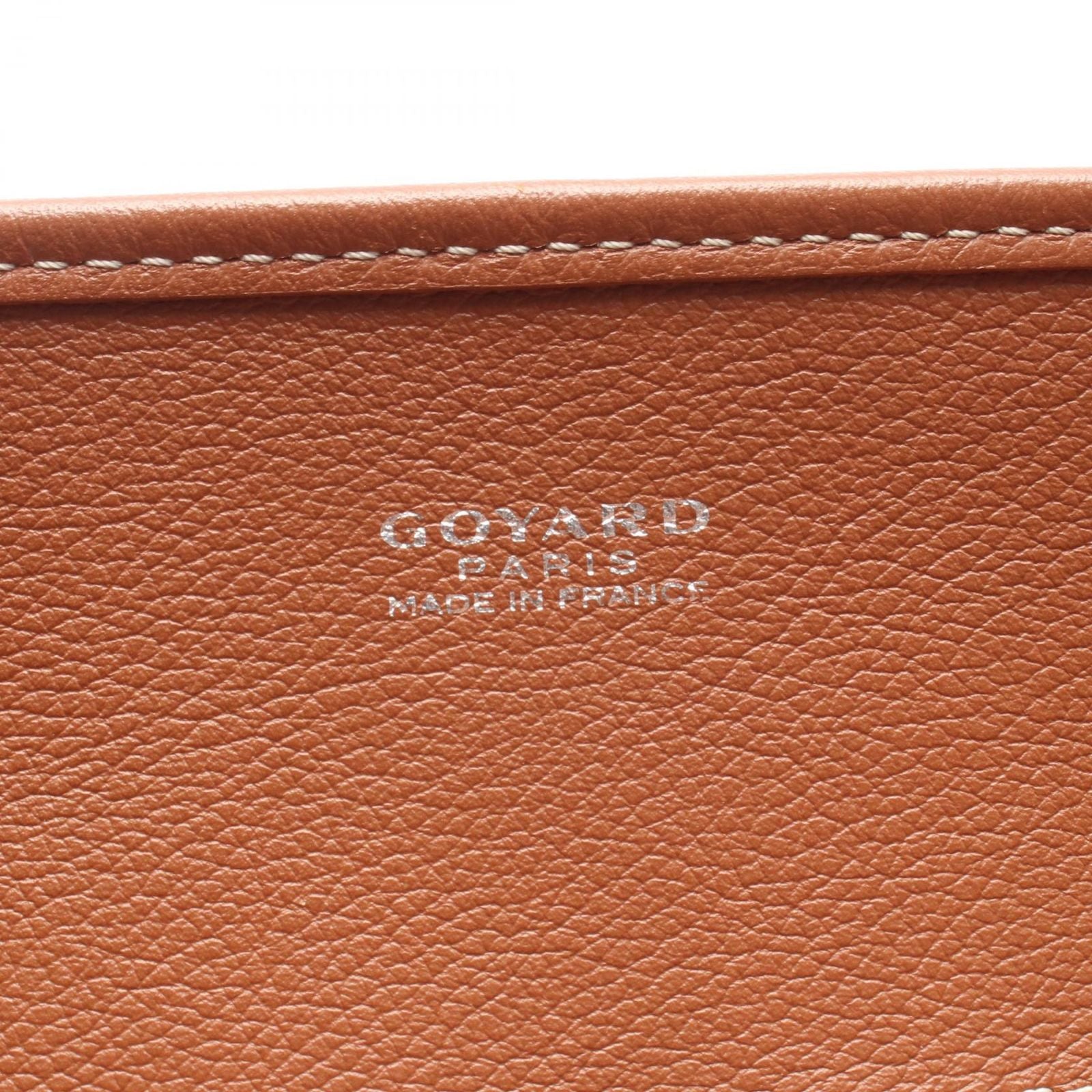 Goyard Tote Bourgogne Black Brown Canvas Leather — view 4