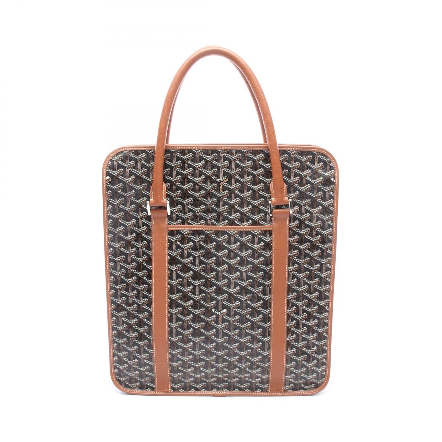 Goyard Tote Bourgogne Black Brown Canvas Leather