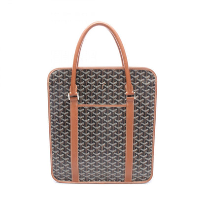 Goyard Tote Bourgogne Black Brown Canvas Leather