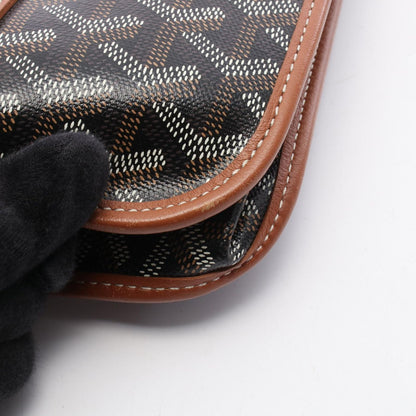 Goyard Tote Bourgogne Black Brown Canvas Leather — view 7