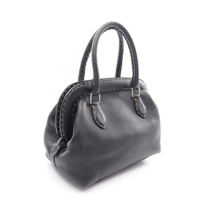 Fendi Handbag Selleria Doctor's Bag Black Leather — view 2