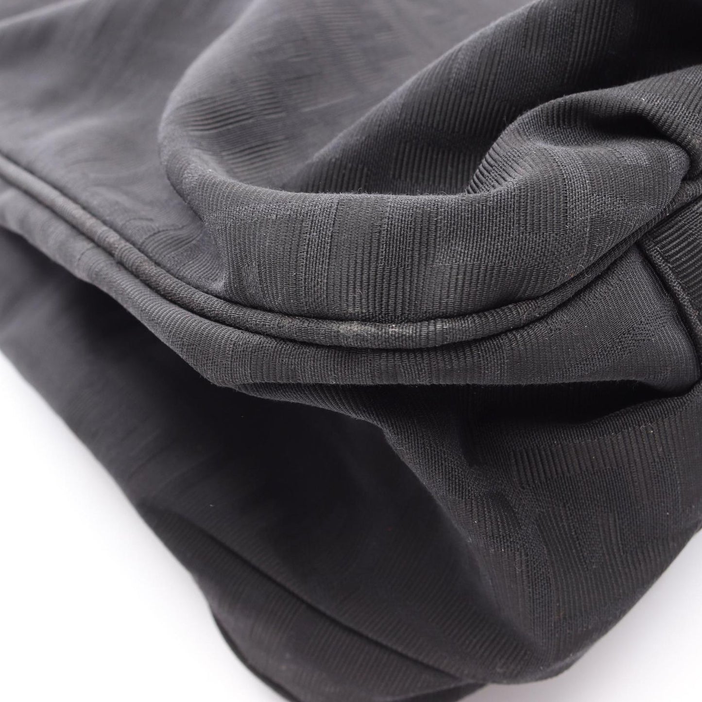 Fendi Tote Zucca Black Canvas Patent — view 8