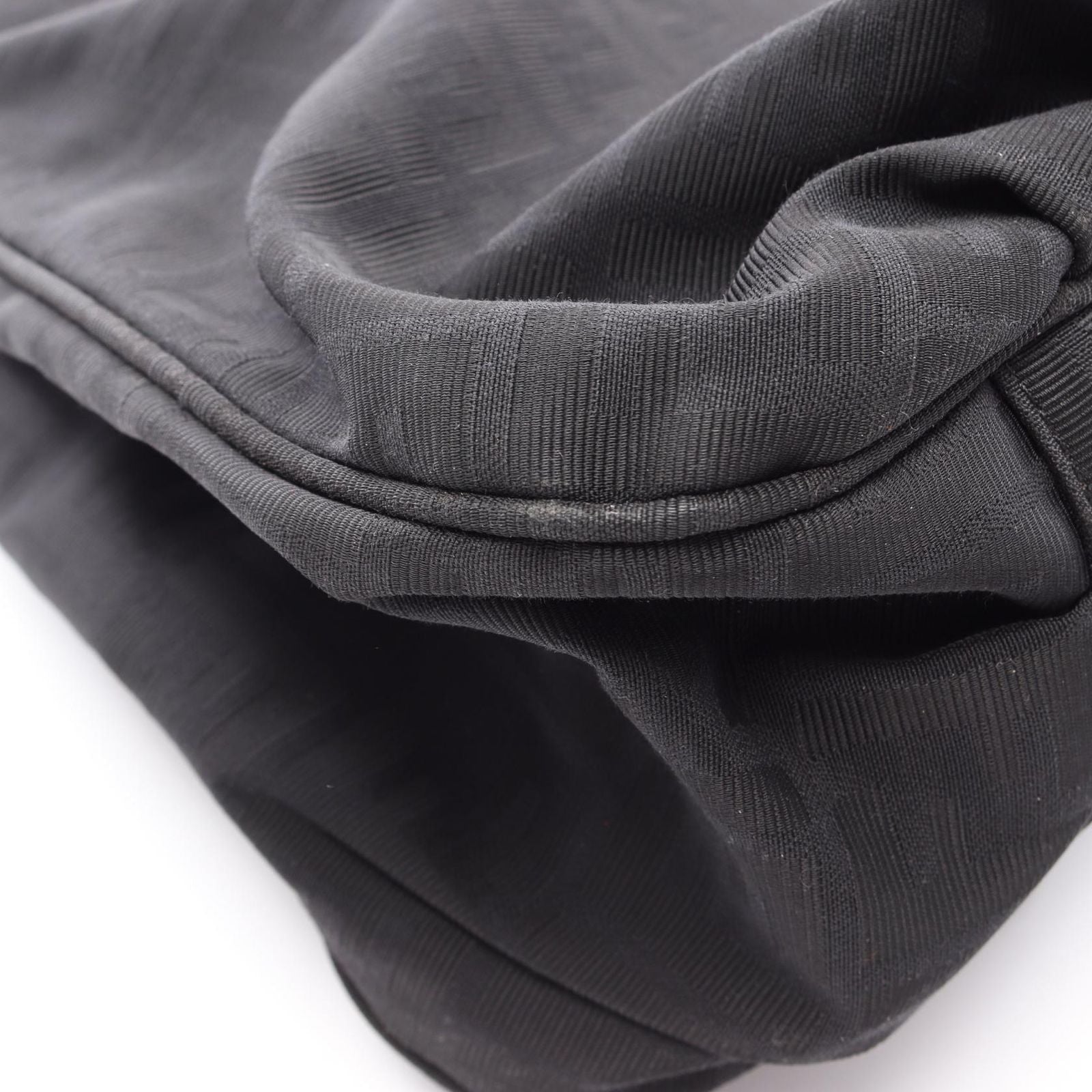 Fendi Tote Zucca Black Canvas Patent — view 8