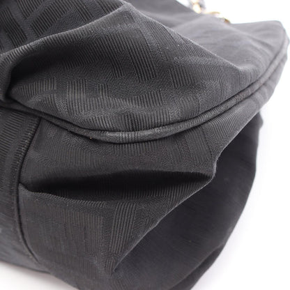 Fendi Tote Zucca Black Canvas Patent — view 9