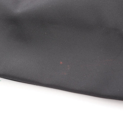 Prada Tote Triangle Logo Black Nylon Leather Shoulder — view 7