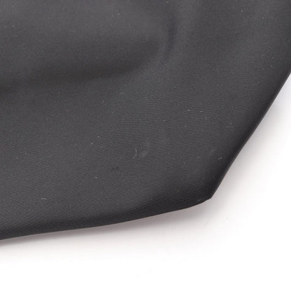 Prada Tote Triangle Logo Black Nylon Leather Shoulder — view 8