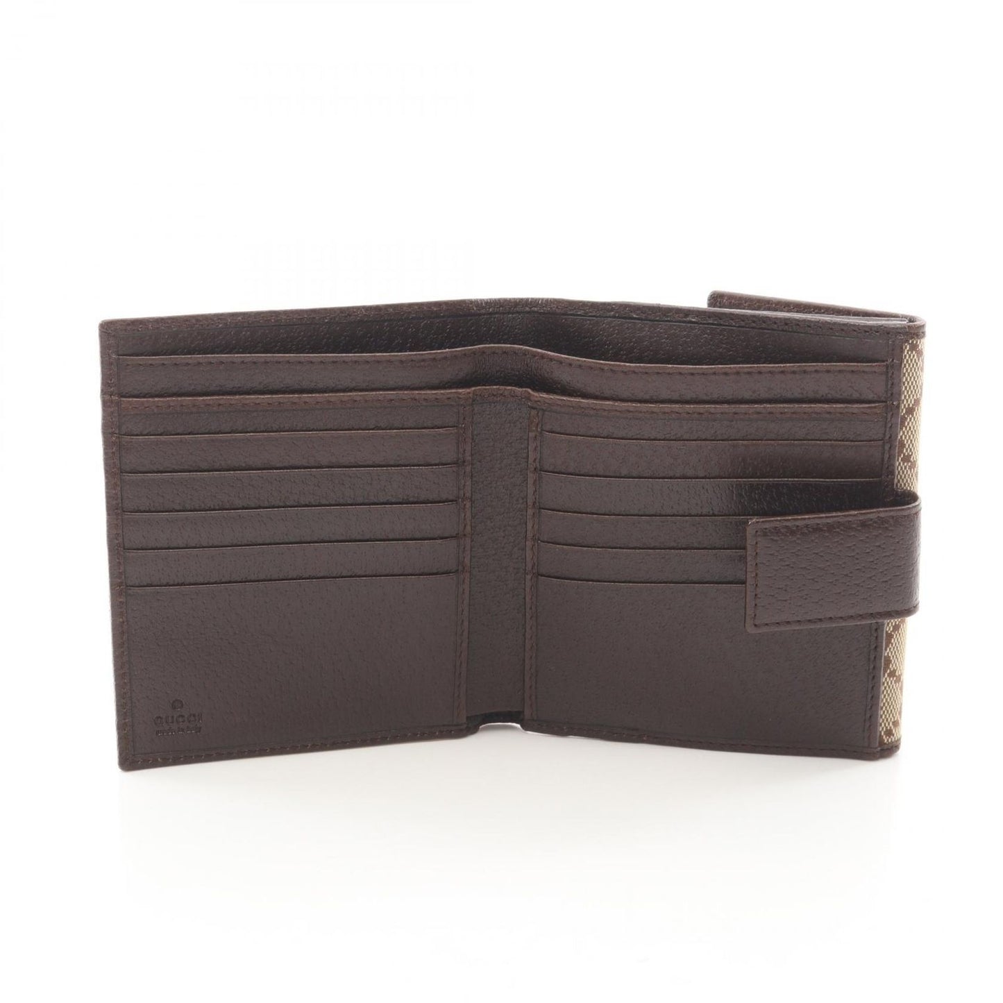 Gucci Hook Wallet GG Canvas Beige Bifold — view 3