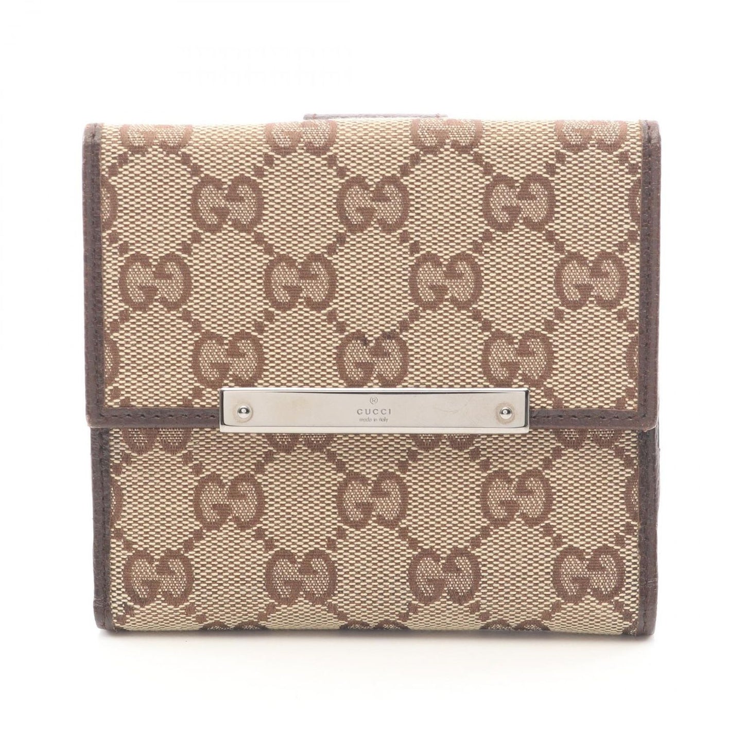Gucci Hook Wallet GG Canvas Beige Bifold
