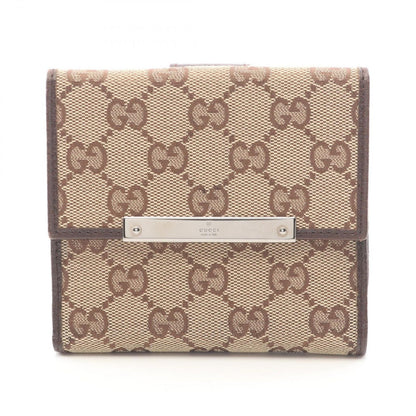 Gucci Hook Wallet GG Canvas Beige Bifold