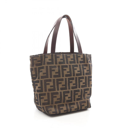 Fendi Handbag Zucca Mini Tote Brown Canvas Leather — view 2