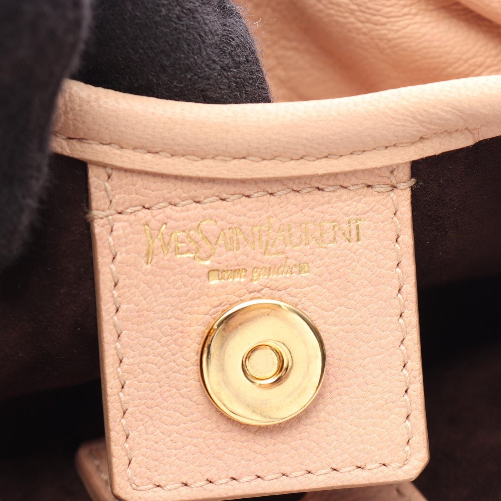 Saint Laurent Paris Shoulder Bag Tropez Pink Beige Leather — view 4